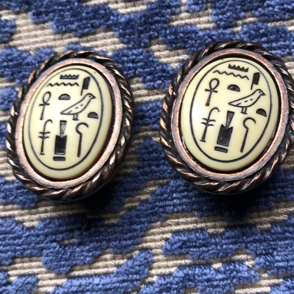 Vintage Chicos Egyptian Style Earrings